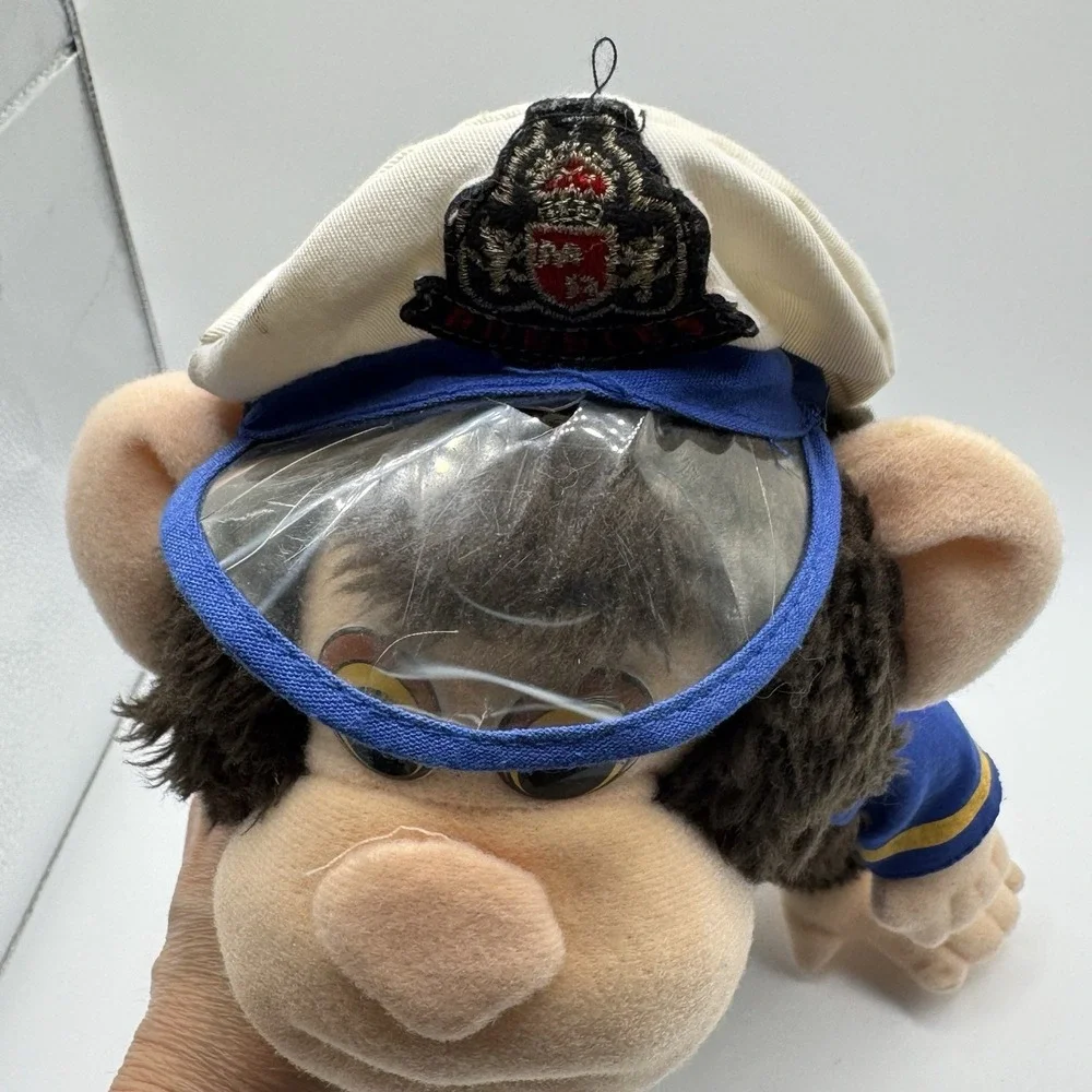 Vintage 1987 Bubbles Chimp Plush Hobson's Ice Cream Michael Jackson Monkey Toy